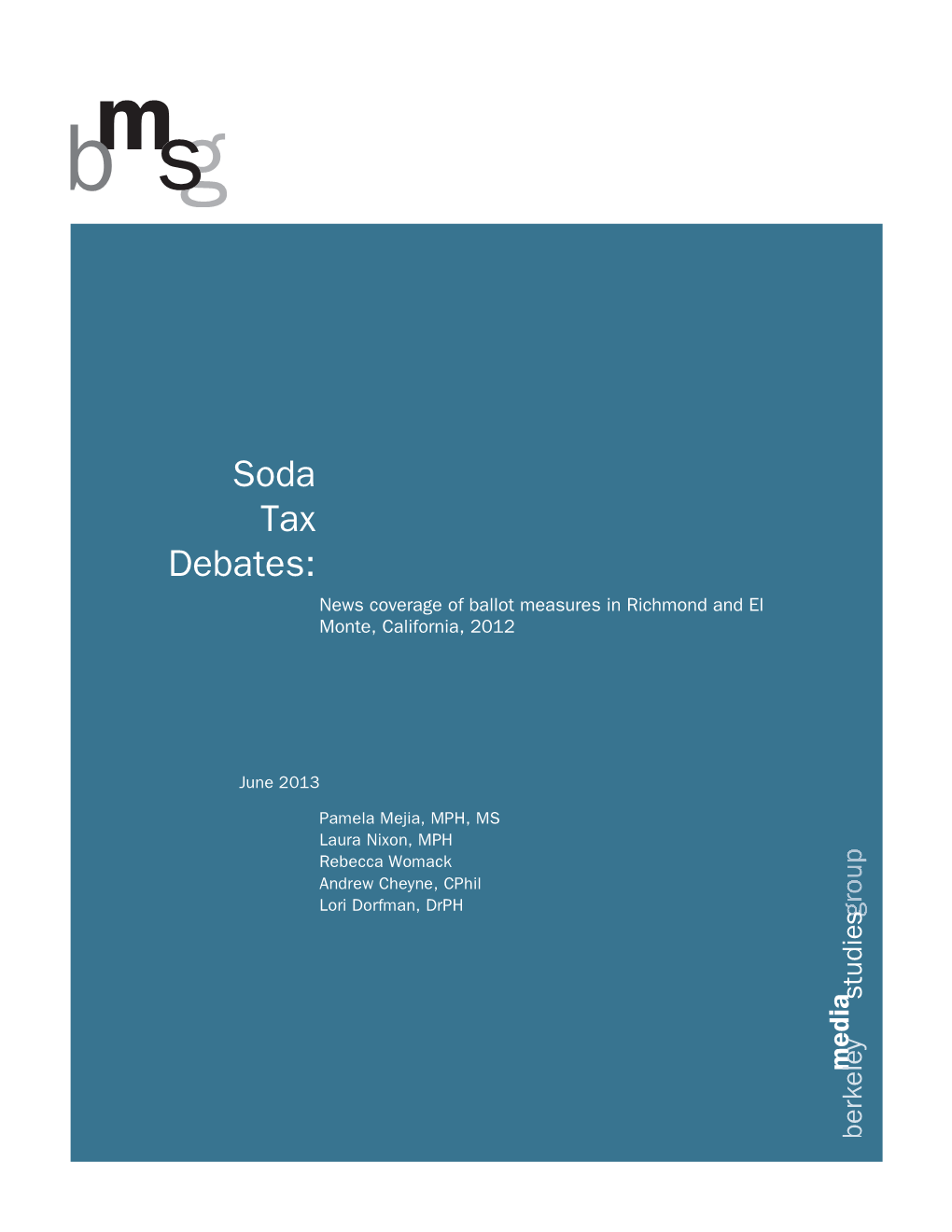 Soda Tax Debates