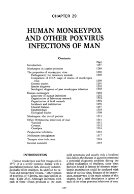 Chapter 29. Human Monkeypox and Other Poxvirus Infections of Man