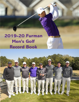 2019-20 Furman Men's Golf Record Book