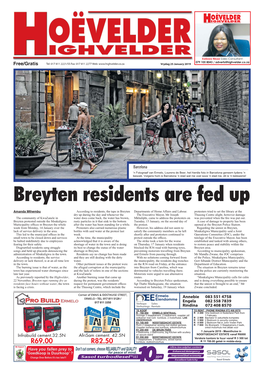 Breyten Residents Are Fed Up