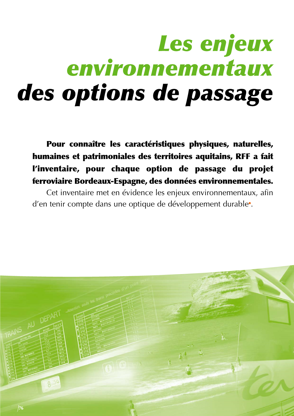 Les Enjeux Environnementaux Des Options De Passage