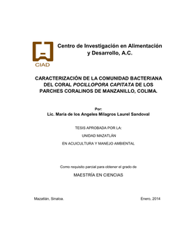 Centro De Investigación En Alimentación Y Desarrollo, A.C