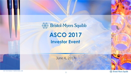 ASCO 2017 Investor Event