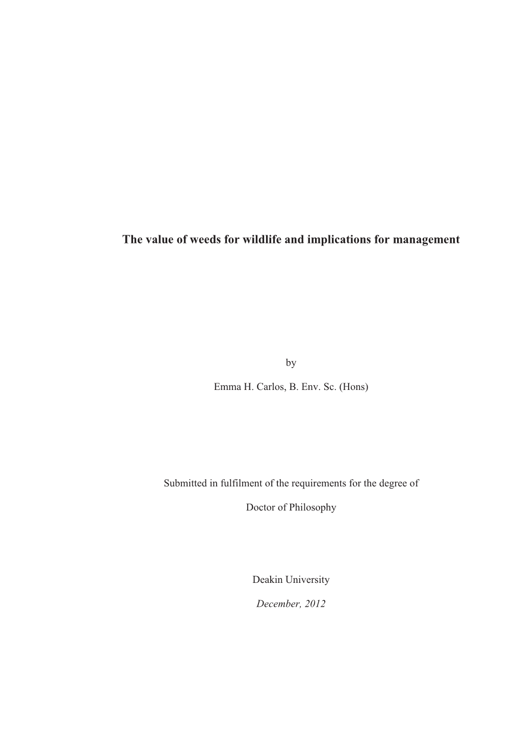 Thesis Title