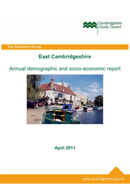 East Cambridgeshire Annual Demographic and Socio-Economic