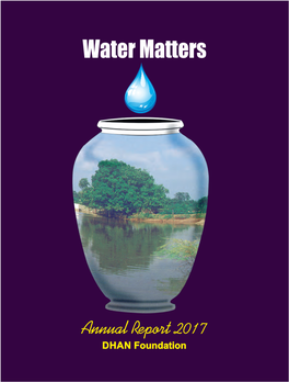 2017 DHAN Foundation Water Matters