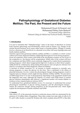Pathophysiology of Gestational Diabetes Mellitus: the Past, the Present and the Future