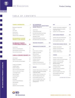 BD Biosciences Product Catalog