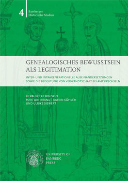 Genealogisches Bewusstsein Als Legitimation