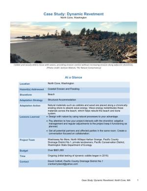 Case Study: Dynamic Revetment North Cove, Washington