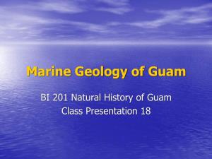 Marine Geology of Guam