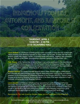 Indigenous Peoples, Autonomy, and Rainforest Conservation