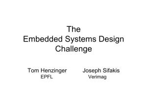 The Embedded Systems Design Challenge