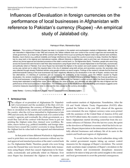 Influences of Devaluation in Foreign Currencies on the Performance Of