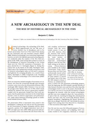 A New Archaeology W Iny the New Deal
