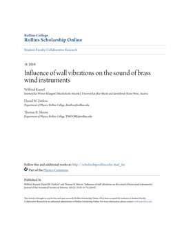 Influence of Wall Vibrations on the Sound of Brass Wind Instruments