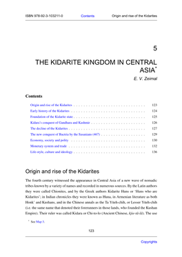 5 the Kidarite Kingdom in Central Asia