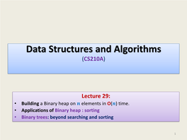 CS210-Data Structures-Module-29-Binary-Heap-II