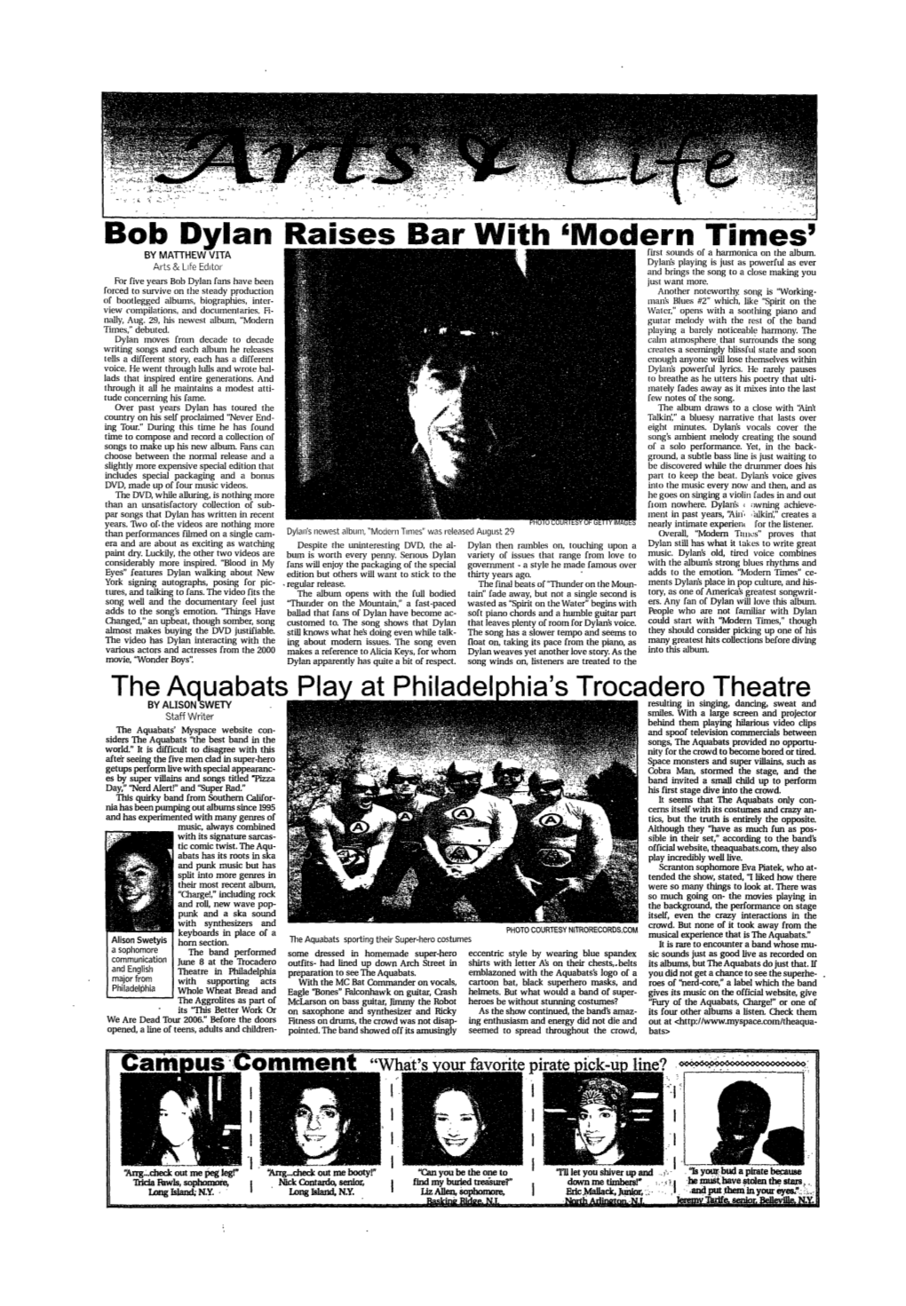 Bob Dylan Raises Bar with 'Modern Times' by MATIHEW VITA