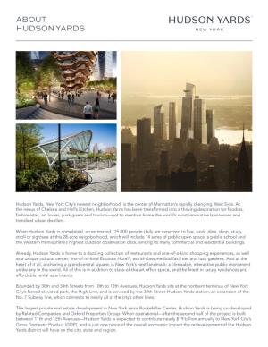 About Hudson Yards