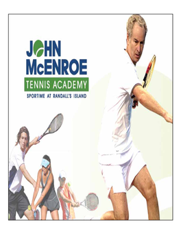 JOHN Mcenroe TENNIS ACADEMY