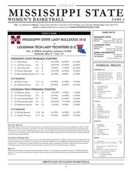 Mississippi State Women’S Basketball Game 5