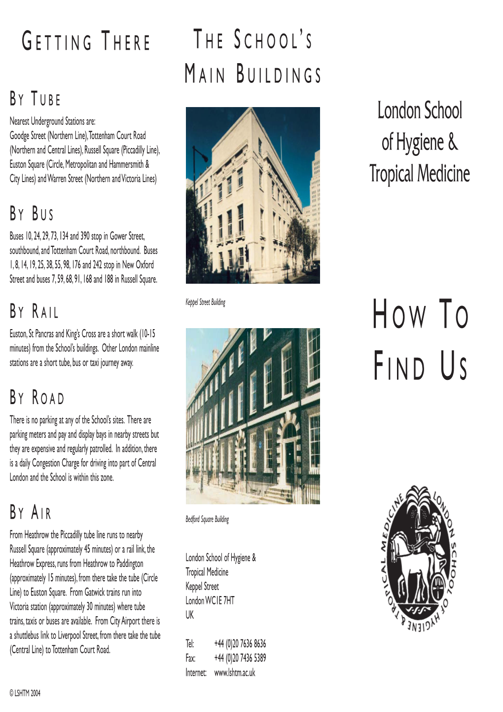 How to Find Us Leaflet