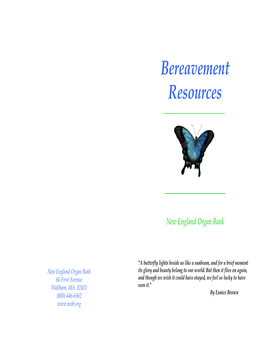 Bereavement Resources