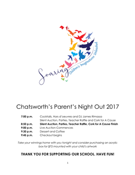 Chatsworth's Parent's Night out 2017