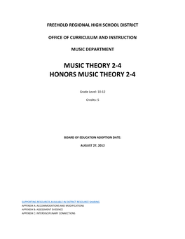 Music Theory 2-4
