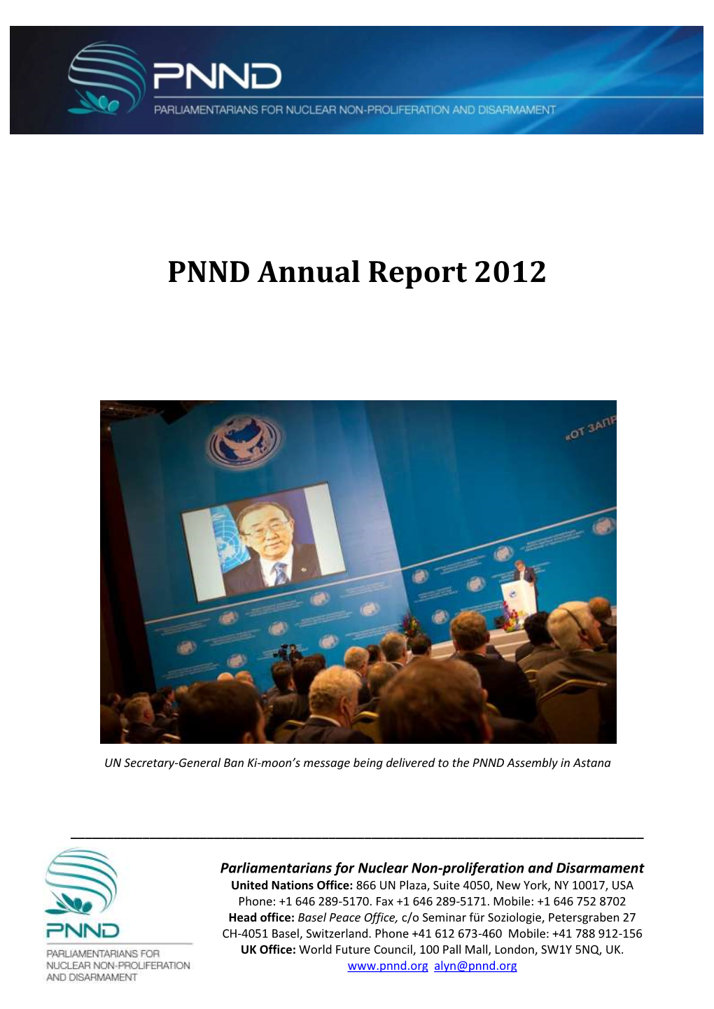 PNND Annual Report 2012