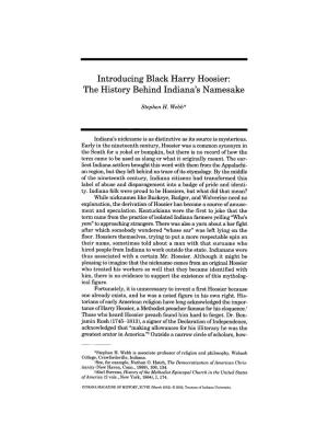 Introducing Black Harry Hoosier: the History Behind Indiana’S Namesake