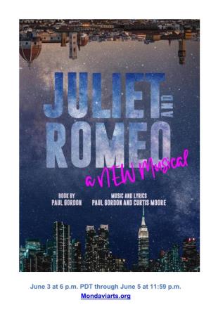 Program for "Juliet and Romeo"