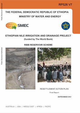 The Federal Democratic Republic of Ethiopia Ministry of Water and Energy Ethiopian Nile Irrigation and Drainage Project