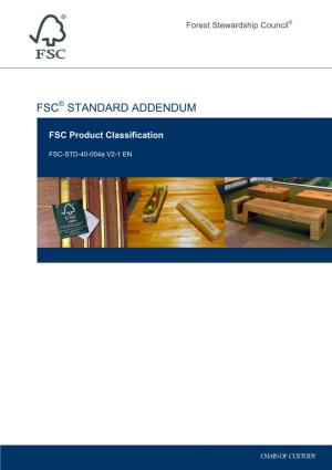 FSC Product Classification