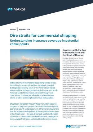 Dire Straits for Commercial Shipping Understanding Insurance Coverage in Potential Choke Points