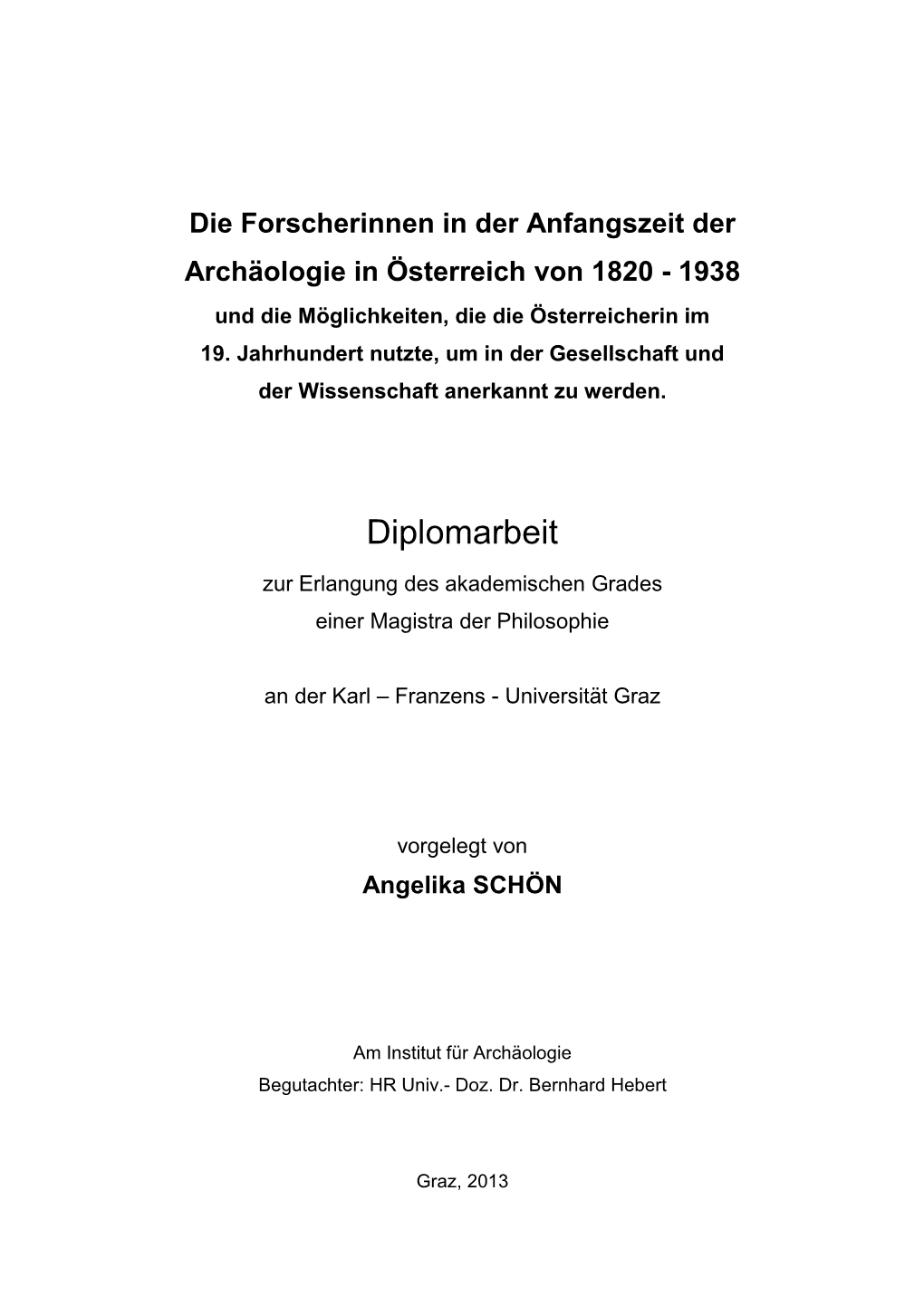 Diplomarbeit