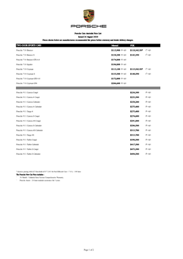 TWO-DOOR SPORTS CARS PDK Manual Page 1 of 2