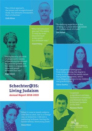 Schechter@35: Living Judaism 4