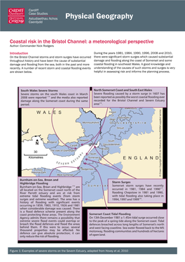 Coastal Risk in the Bristol Channel: a Meteorological Perspective Author: Commander Nick Rodgers