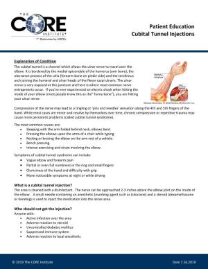 Cubital Tunnel Injections