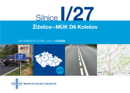 Silnice I/27 Žiželice – MÚK D6 Kolešov