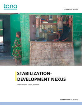 Stabilization- Development Nexus