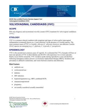 Vulvovaginal Candidiasis (VVC)