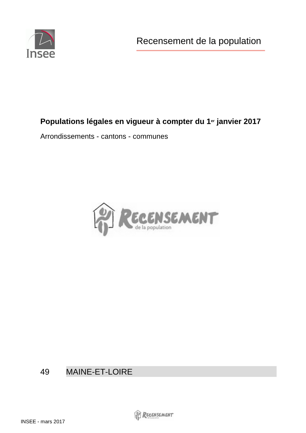 Populations Légales En Vigueur À Compter Du 1Er Janvier 2017