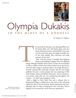 In an Interview with Greek America Magazine