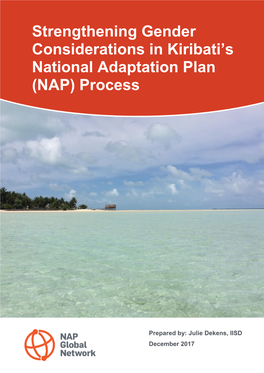 Strengthening Gender Considerations in Kiribati's National Adaptation