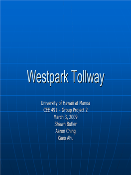 Westpark Tollwaytollway