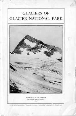 Glaciers, 1914