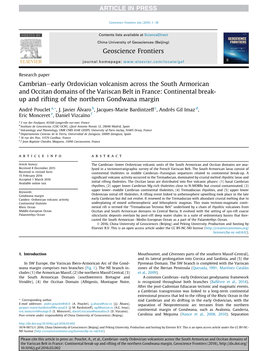 Cambrian-Early Ordovician Volcanism Across the South